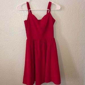 Dark rose pink dress